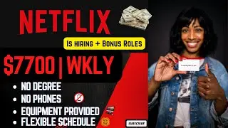 💰Netflix Paying $190|HR-WFH + No Degree, No Experience, No Phone Roles &ndash; Plus Birthdays Off! 🎉