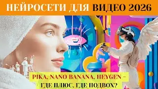 Нейросети для видео 2026: Pika, Nano Banana, HeyGen &ndash; где плюс, где подвох?