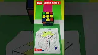 Centrar cruz inferior.M&eacute;todo del principiante.Cubo de Rubik 3x3