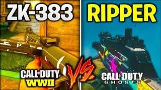 COD WW2 ZK-383 vs. COD GHOSTS RIPPER! - WHICH DLC WEAPON IS BETTER? [CALL OF DUTY WEAPON COMPARISON]