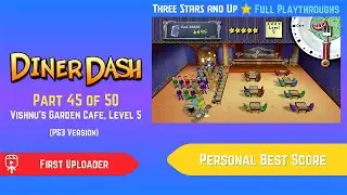 Diner Dash 3D (2009, PS3) - Part 45 of 50: Vishnu's Garden Caf&eacute;, Level 5