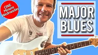 Blues Major Lick Guitar Lesson | One Minute Wednesday