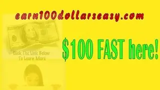 how to make 100 dollars fast online without a job no cost