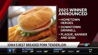 Grinnell restaurant wins Iowa's best breaded pork tenderloin contest