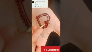 Heart ❤️shape mehndi design,M❤️A letter tattoo design#mehndi #shorts #viral #trending #tattoo