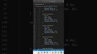 shooting stars animation html css #shorts #viral #html #css