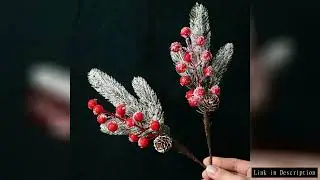 2Pcs Artificial Pine Needles Bouquet Fake Pinecone  Plant Christmas Tree Decoration for Xmas Ornamen