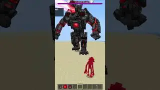 SHIN SONIC PHASE 2 BY YURIEGAZOPH vs REDSTONEZILLA #minecraft #minecraftbattle#shinsonic#shorts