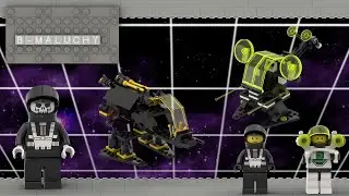 Lego Space Blacktron 6894 - 6878 Alienator Sub Orbital Guardian RECENZJA