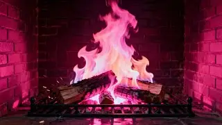 🔥 Cozy Pink Fireplace LIVE &ndash; Relaxing Fire Ambience for Sleep, Study & Chill