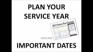 2017 Service Year Vertical Wall Calendar (September 2016 to August 2017)