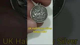 UK Half Penny Silver Medal 1967 #ytshorts #shorts