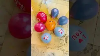 Balloons popping reverse video #balloon #poppballons #waterballoon #satisfying