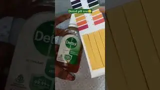Dettol pH test 😲 acid or base?🤔 Shocking result 🙀#yt #trend #phtest #fun
