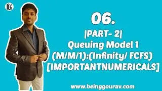 |PART- 2| Queuing Model 1( M/M/1): ( infinity(∞)/ FCFS) [ IMPORTANTNUMERICALS]  in Hindi in easy way
