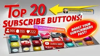 Top 20 YouTube Subscribe Button Designs to Boost Your Subscribers Fast! F88286