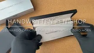 Unboxing: LEONARDO OFFICINA ITALIANA Momento Zero Fountain Pen - Horn