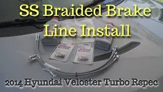 Stainless Steal Braided Brake line Install - Veloster Turbo