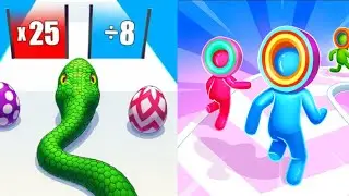 Snake Run Race&ndash;Can We Reach Level 9999? Biggest Snake EverLayer Man 3D - MAX LEVEL Gameplay! 