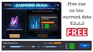 Bright diamond cue level max trick | how to open bright diamond cue | 8 ball pool | Kaif Ahmad 8bp