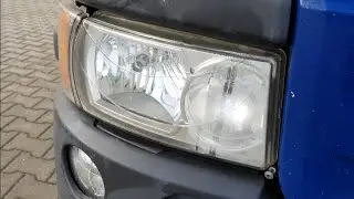 Scania streamline 2016r, wymiana klosza lampy przód.