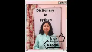 DICTIONARY IN PYTHON