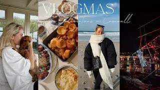 VLOGMAS CHRISTMAS CELEBRATIONS IN CORNWALL! Mousehole Lights! | India Moon