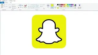 How to draw the Snapchat icon using MS Paint | How to draw on your computer