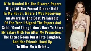 My Wife Handed Me The Divorce Papers Right At The Formal Dinner Held In My Honor, Where I Was...