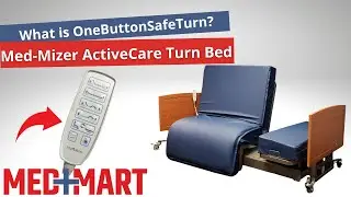 What is OneButtonSafeTurn on the Med-Mizer ActiveCare Bed?