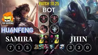 SN huanfeng Samira vs Jhin Bot - KR Patch 10.25