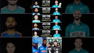 IND vs NZ 2026 T20 Series Schedule 🔥 | 5 T20 Matches Confirmed | India vs New Zealand 2026 Fixtures