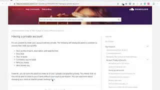 Can you have a PRIVATE SOUNDCLOUD ACCOUNT?