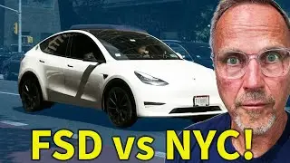 Tesla FSD 14.1.2 покоряет Нью-Йорк в безумной гонке на Манхэттене!