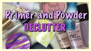 Makeup Collection Declutter | Primers and Powders