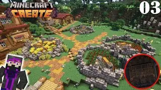 Шахтный лифт и фермы! | Minecraft: Create Forever World