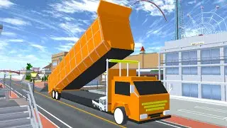 Truk Fuso Muat Semua Mobil di Kota 🤣 sakura school simulator