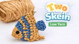 Crochet Raffia Fish Bag Charm 🐠 | Easy Summer Keychain Tutorial