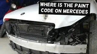 WHERE IS THE PAINT CODE LOCATED ON MERCEDES