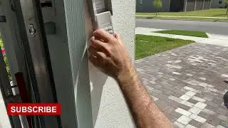 Exterior Garage Door Controller Keypad Install
