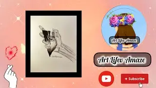 How to draw a pencil drawing with a Deep meaning/broken reflexion 💔✍️//step by step//for beginners✨😁