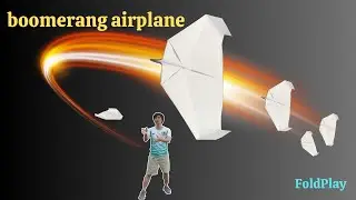 This Paper Plane FLIES BACK Like Magic -Ver 33 ✈️ (Boomerang Origami)
