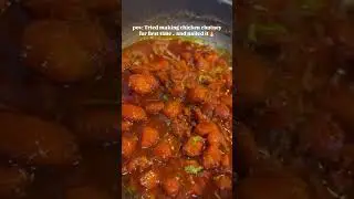 I want to eat chicken chutney #food #foodie
