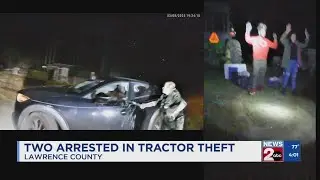 2 arrested in Lawrence County tractor theft