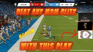 How to Beat any Man 2 Man Blitz Madden 23 Christian McAffrey 75 Yard Touchdown on 3rd & 18