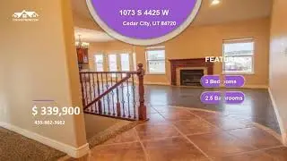 1073 S 4425 W   Cedar City, UT 84720   Bedrooms 3   Bathrooms 2 5   Price $339,900