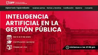 C3| 2026 DIPLOMADO ESPECIALIZADO INTELIGENCIA ARTIFICIAL EN GESTIÓN PÚBLICA | S1