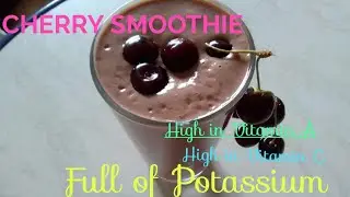 HOW TO MAKE WORKOUT SMOOTHIE/CHERRY OATMEAL SMOOTHIE.
