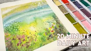 20 minute daily art ideas #8 - art for relaxation (unintentional ASMR)