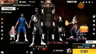 Emote party with Guild leader DMT FAREEHA  and DMT ALEENA @GARENA FREE FIRE ❣💞💝